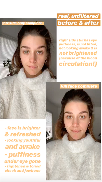 jade roller facial benefits before and after photos 